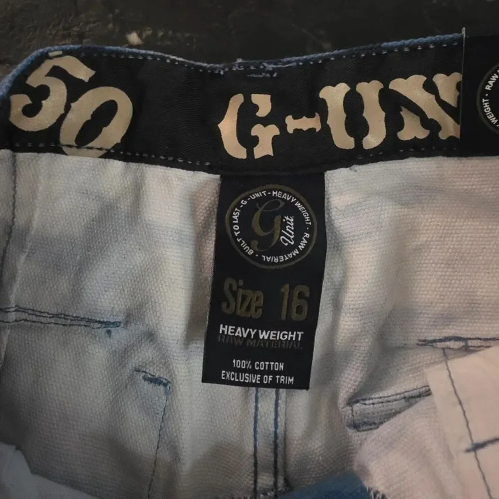 G Unit Y2K Camouflage Camo Military Field Pants Sz 16 (28) Vintage 50 Cent Jeans